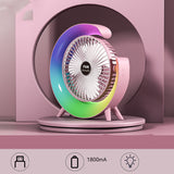 New Bright Night Light Charging Fan