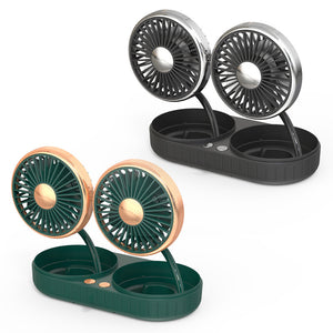 Double-Headed Hose Small Fan Usb Car Interior