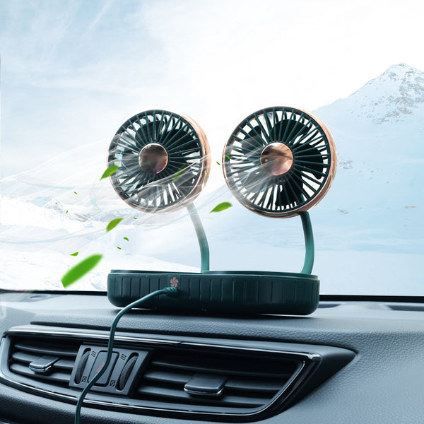 Double-Headed Hose Small Fan Usb Car Interior
