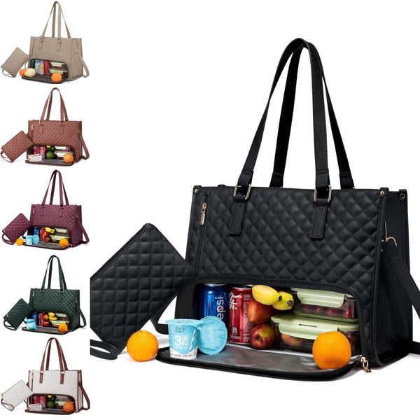 Fashionable Bag Women's Lunch Box Leak-proof Large Capacity Handbag With Purse