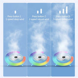 New Bright Night Light Charging Fan