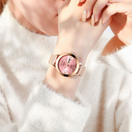 A simple waterproof luminous watch for ladies