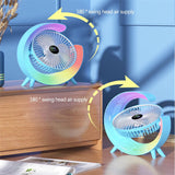New Bright Night Light Charging Fan