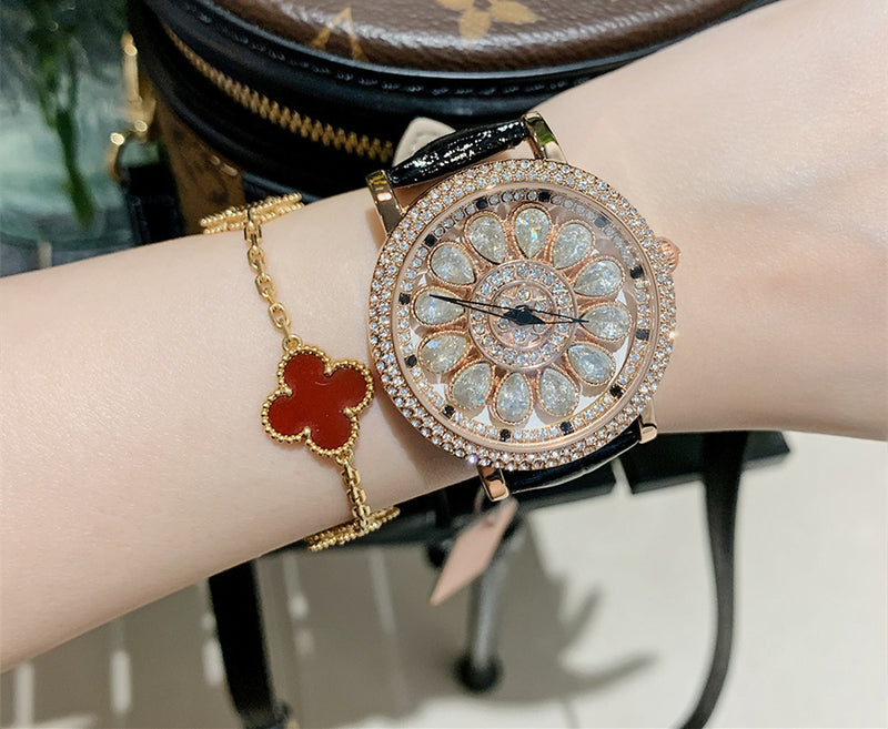 Women's Niche Diamond Luxury Rainbow Watch