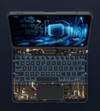 360 Swivel Keyboard Clear Case For IPad