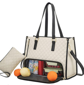 Fashionable Bag Women's Lunch Box Leak-proof Large Capacity Handbag With Purse