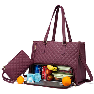 Fashionable Bag Women's Lunch Box Leak-proof Large Capacity Handbag With Purse