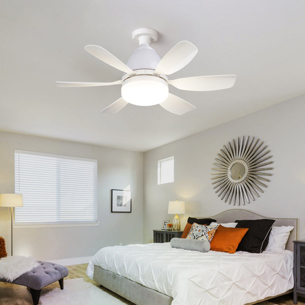 Rgb Living Room Ceiling Fan Lamps Simple Modern Bedroom