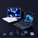 360 Swivel Keyboard Clear Case For IPad