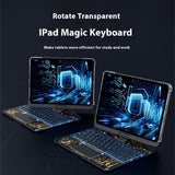 360 Swivel Keyboard Clear Case For IPad