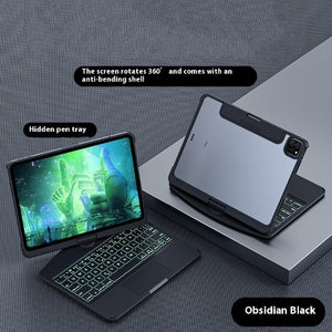 360 Swivel Keyboard Clear Case For IPad