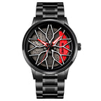 Men Watch With Wheel Hub Design