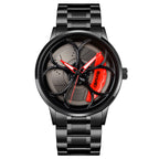 Men Watch With Wheel Hub Design