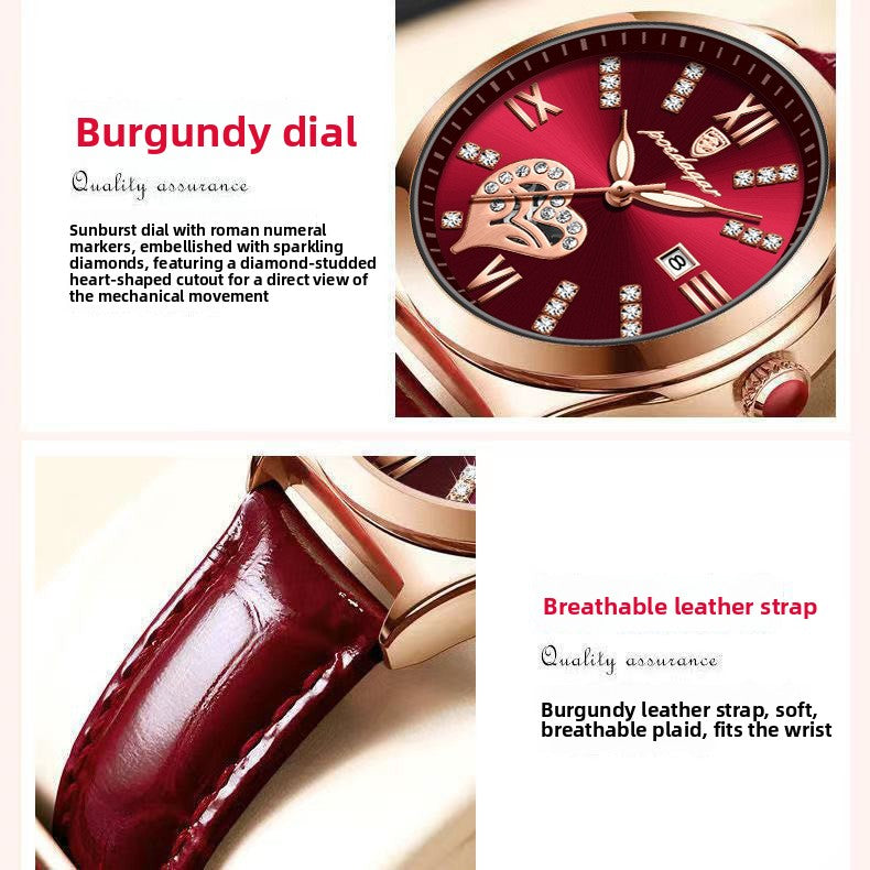 Waterproof Luminous Ladies Quartz Watch