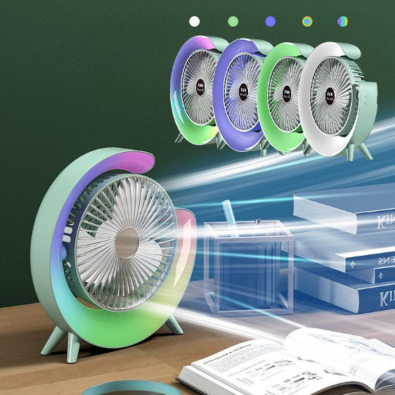 New Bright Night Light Charging Fan