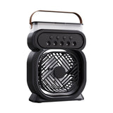 3 In 1 Portable LED Night Lights 3 Speeds Humidifier Fan