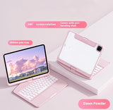 360 Swivel Keyboard Clear Case For IPad